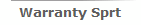 Warranty Sprt
